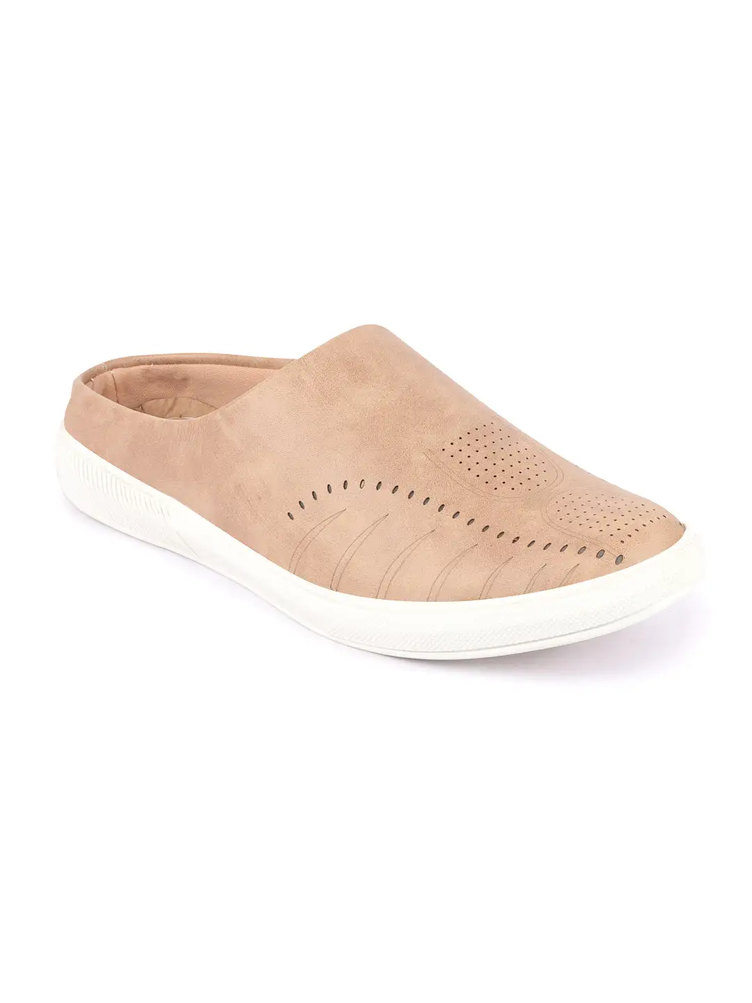 Men Chikku Back Open Stylish Design Slip On Shoes