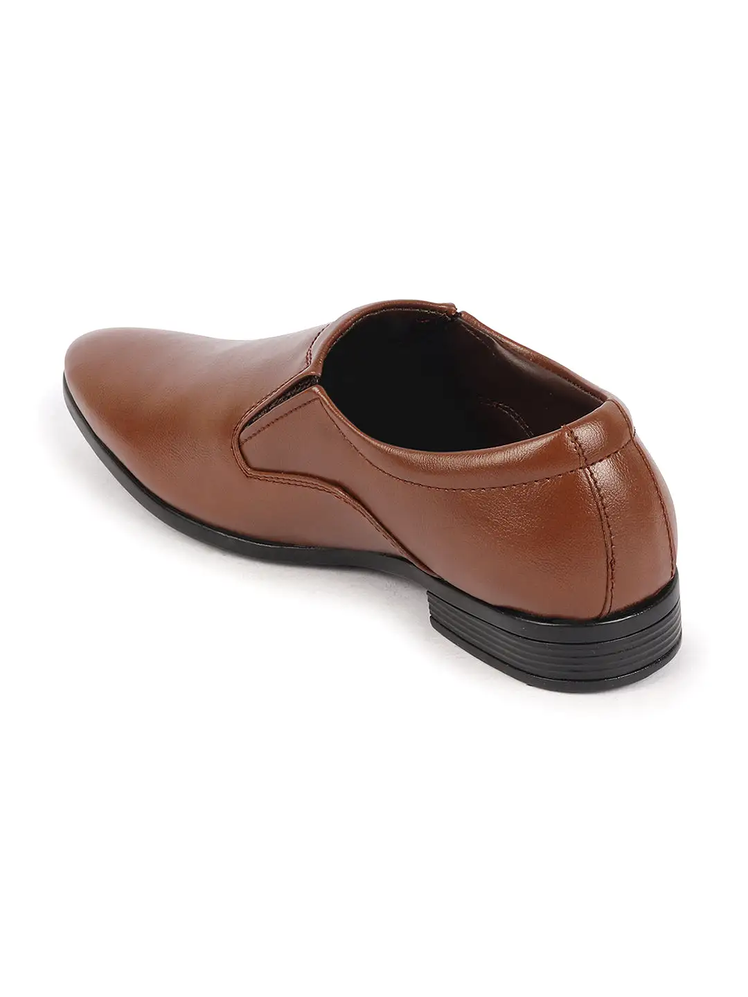 Men Tan Formal Office Meeting Slip On Shoes