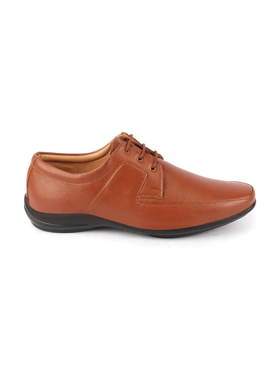 Men Tan Formal Office Meetings All Day Long Outdoor Lace Up Shoes