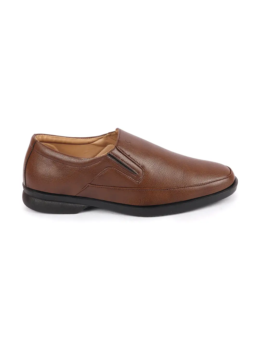 Men Tan Formal Outdoor Office Slip On Shoes