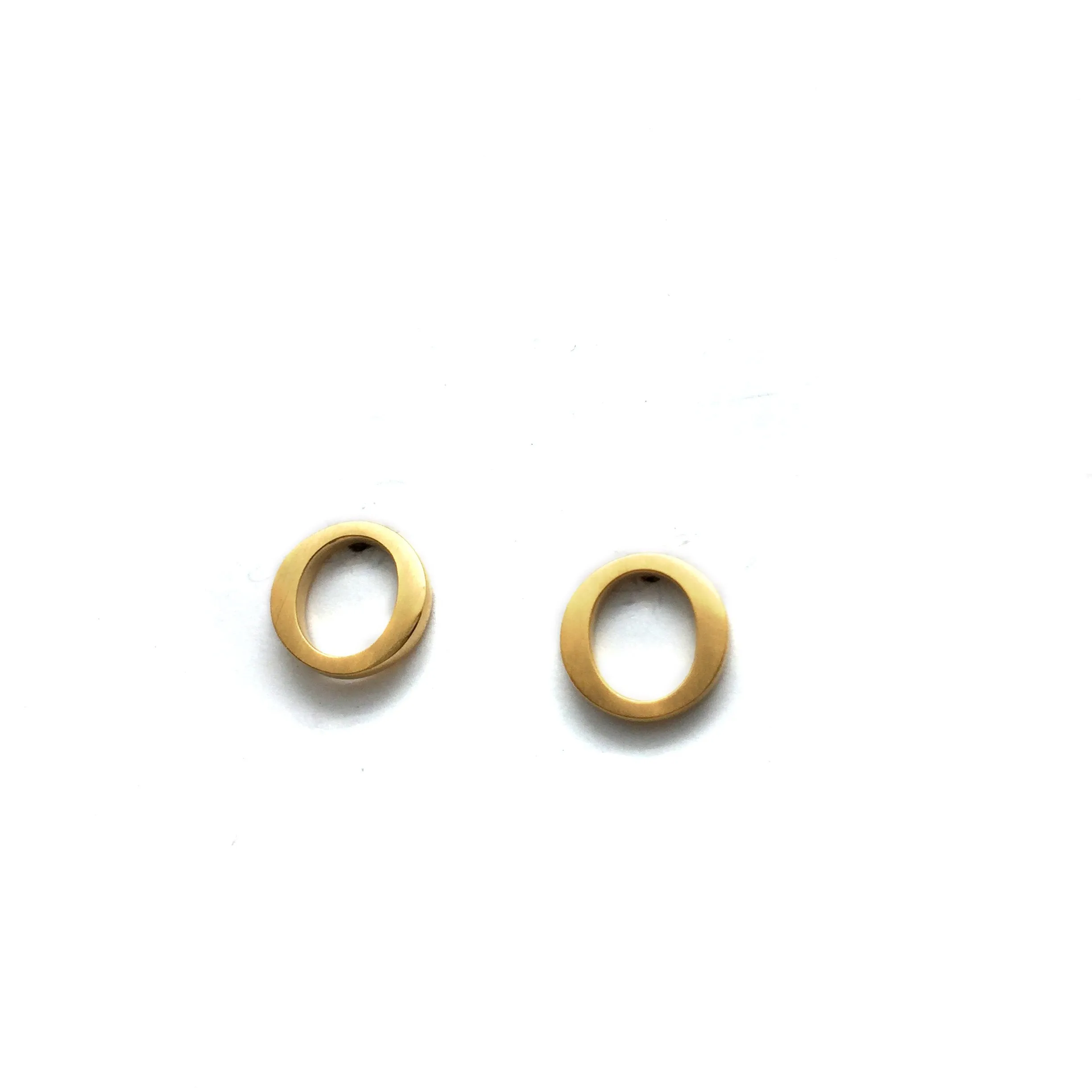 Mini Circle Studs - Gold