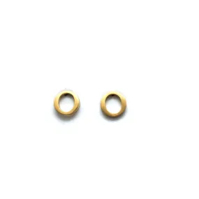 Mini Circle Studs - Gold