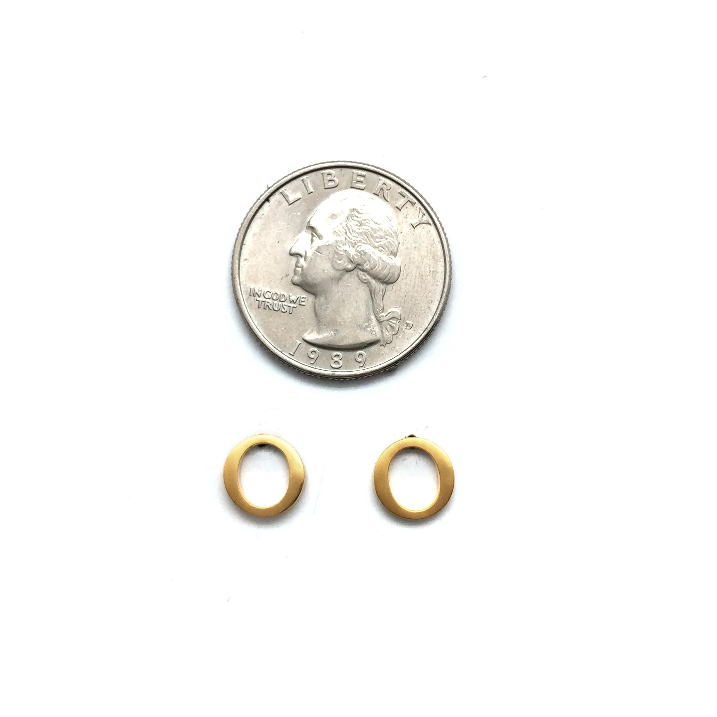 Mini Circle Studs - Gold