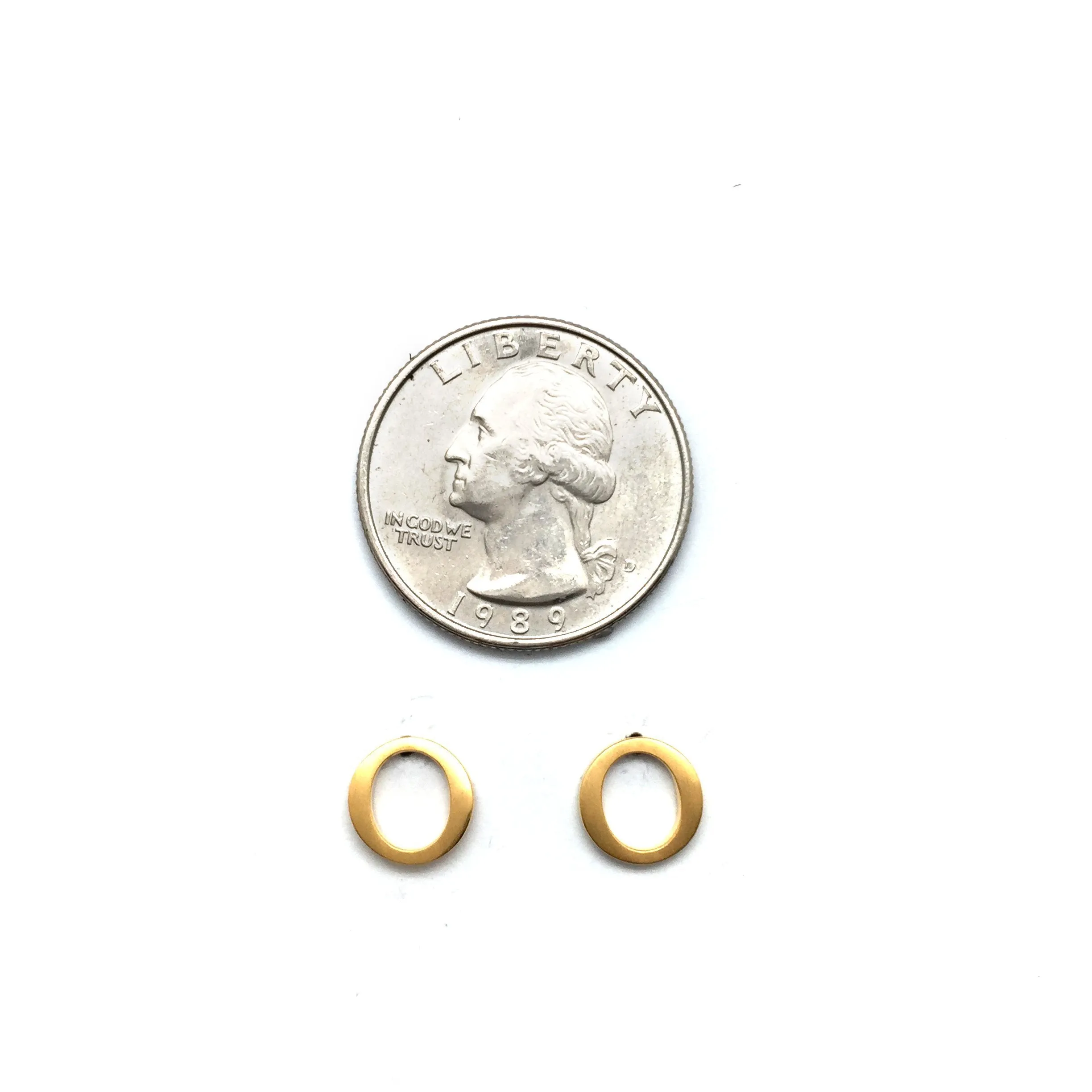 Mini Circle Studs - Gold