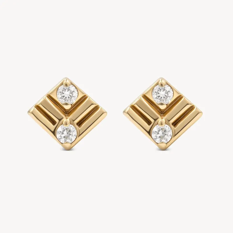 Mini Gatsby Diamond Studs