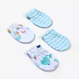 Mittens Set Marine Life-mIX