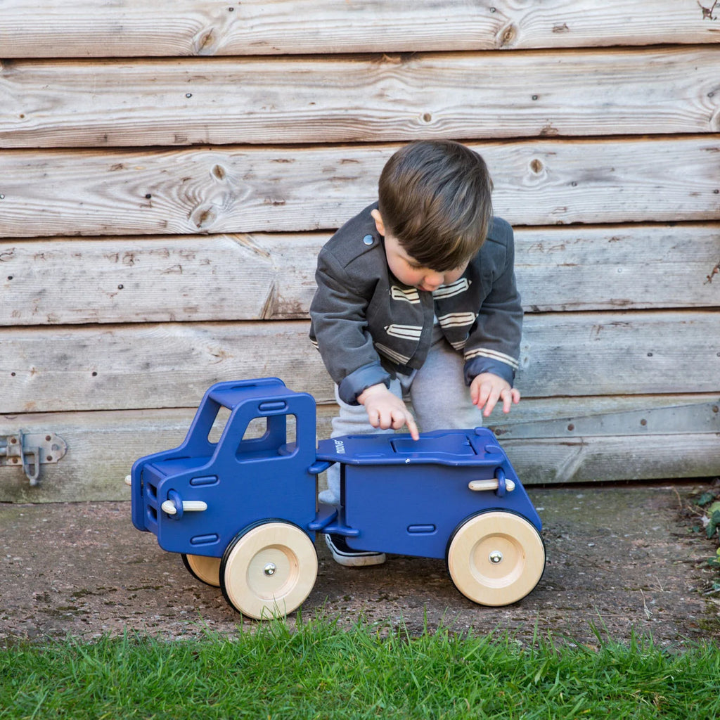 Moover Toys Classic Dump Truck - Navy Blue