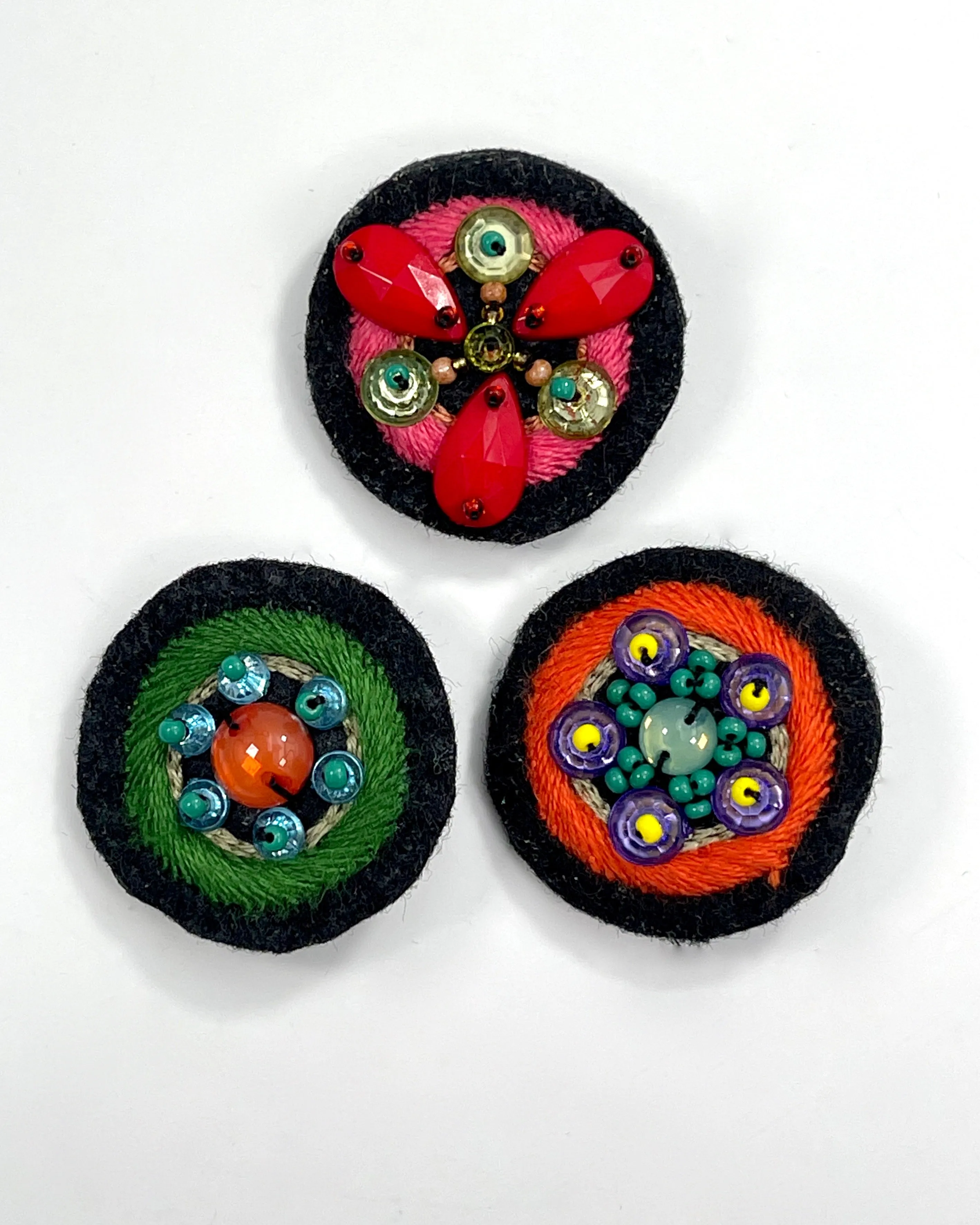 My Bob Embroidered Brooches