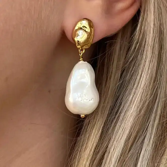 Naturally Stunning Pearl Drop Earrings