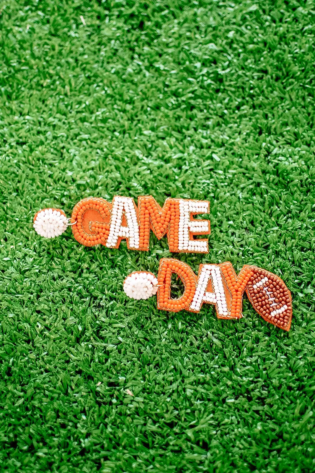 Orange Beaded Gameday Drops