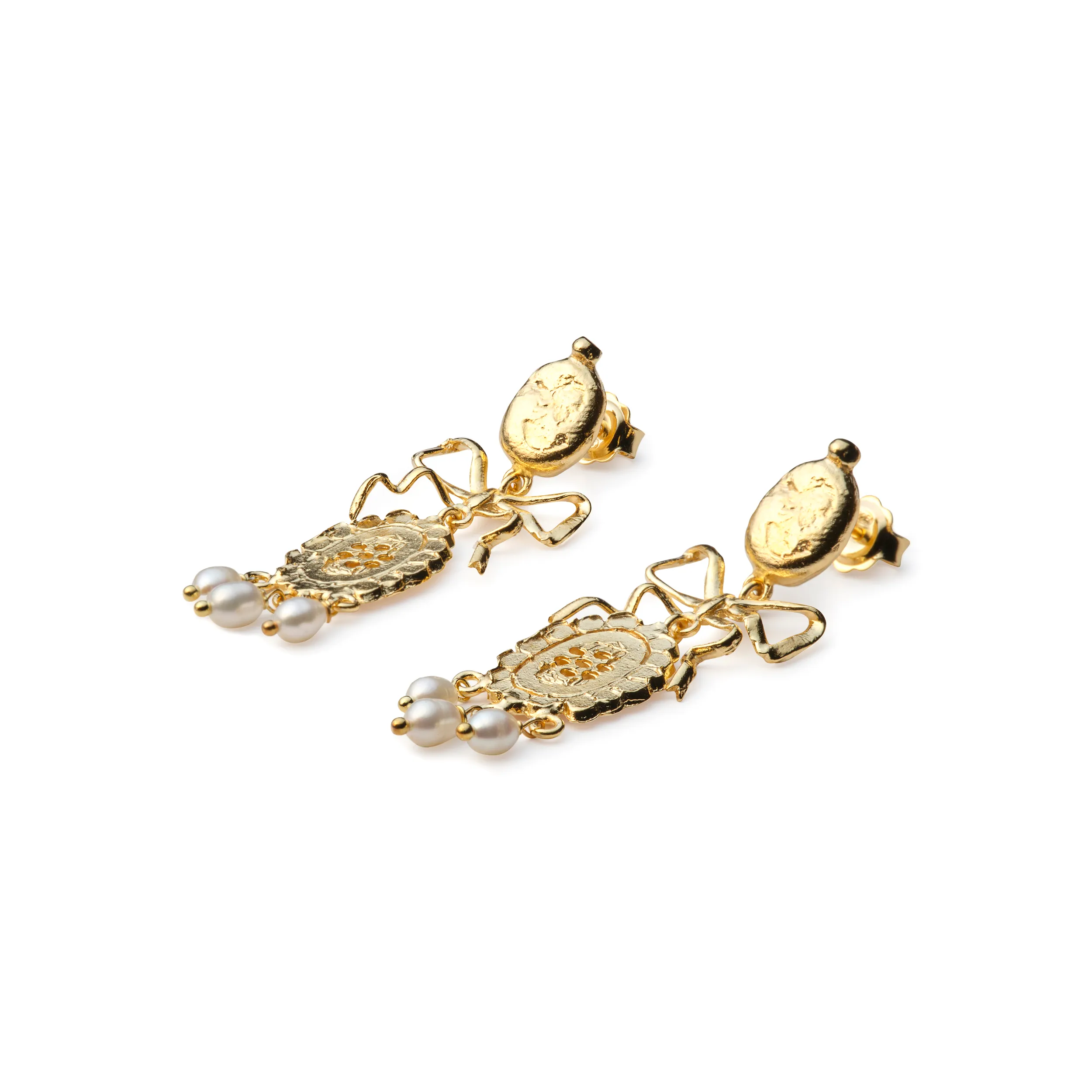 Pepa Earrings, Gold