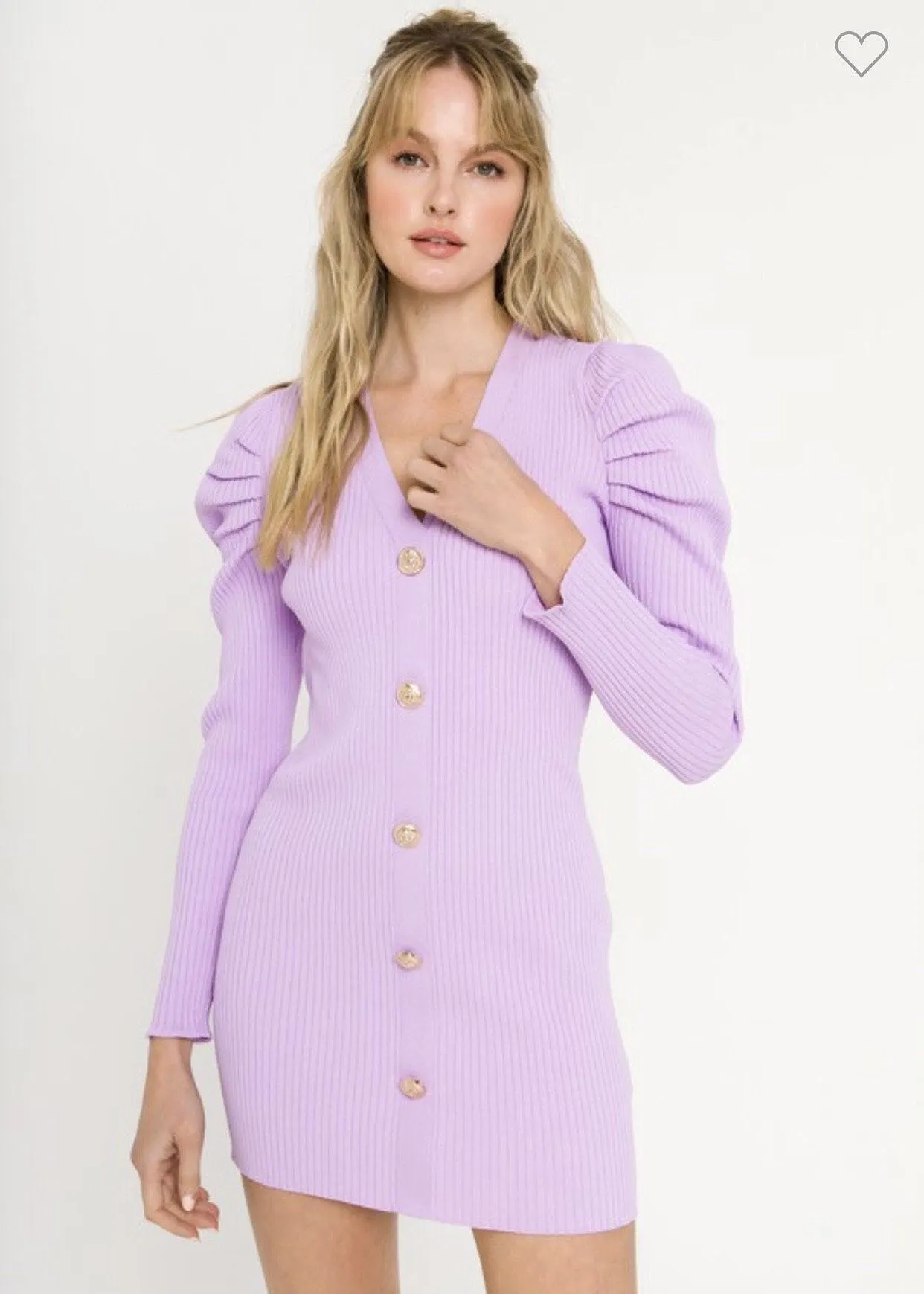 Purple Plunge Dress