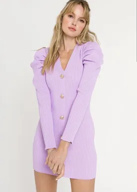 Purple Plunge Dress