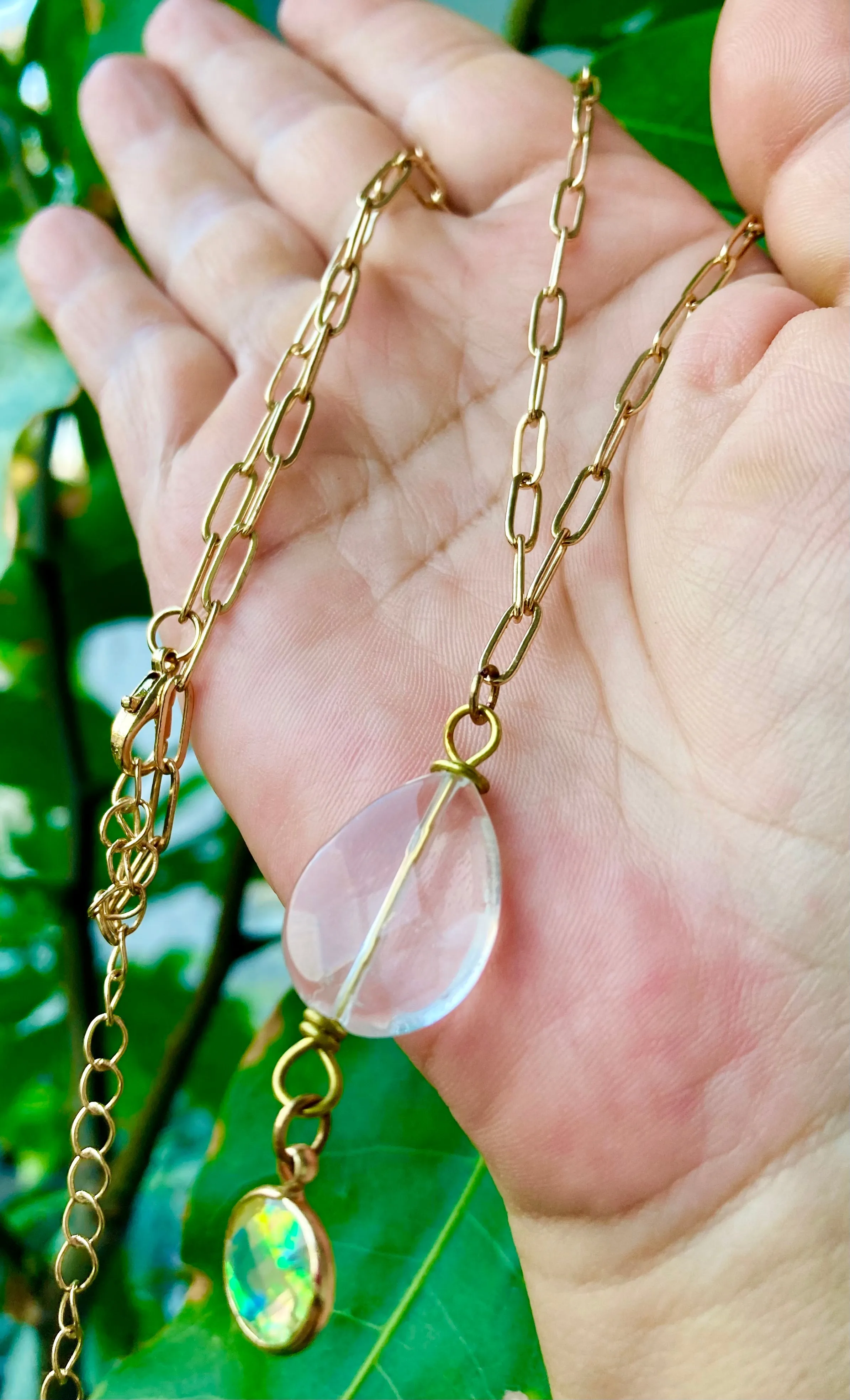 Quartz Drop Necklace