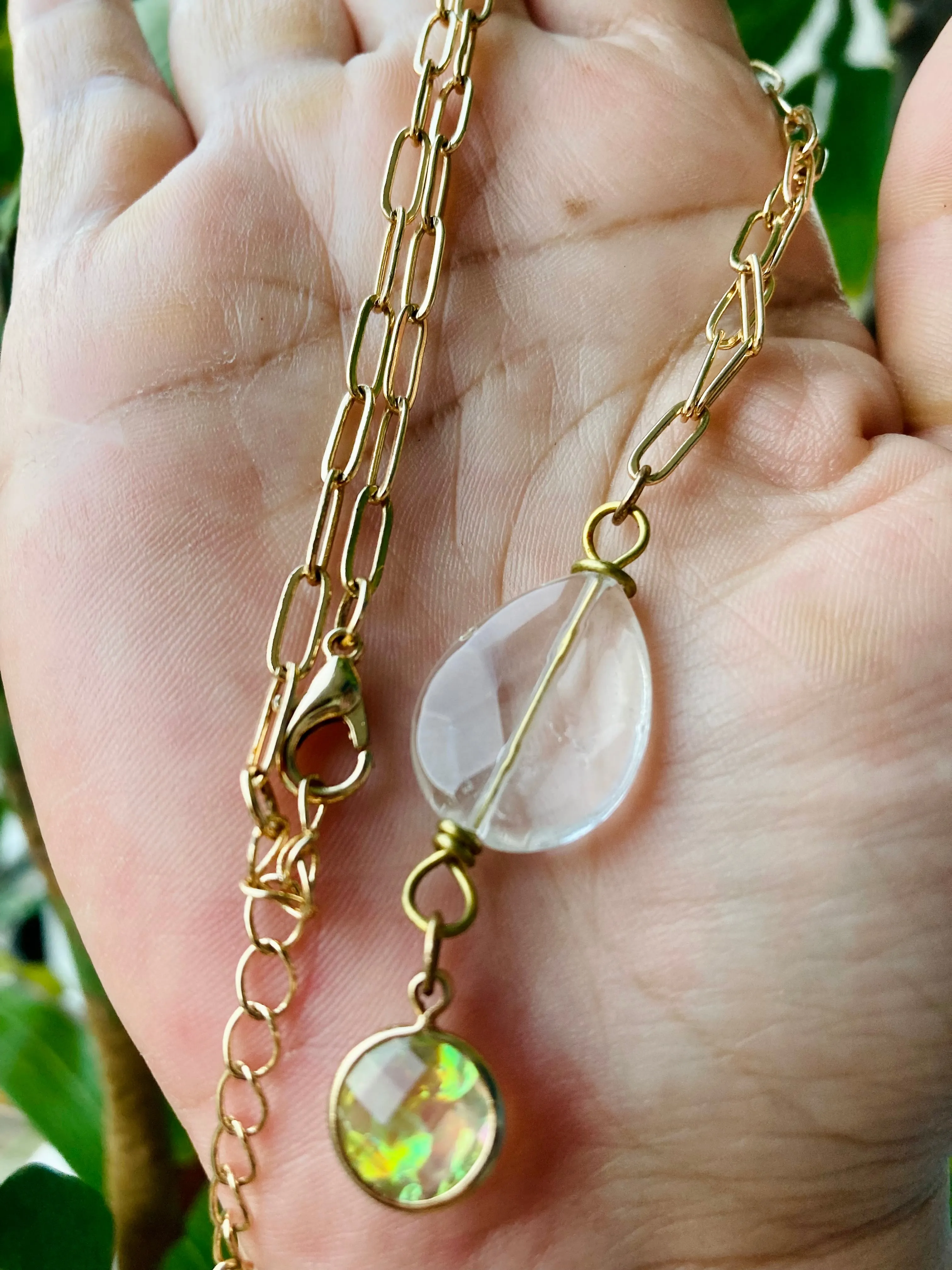 Quartz Drop Necklace