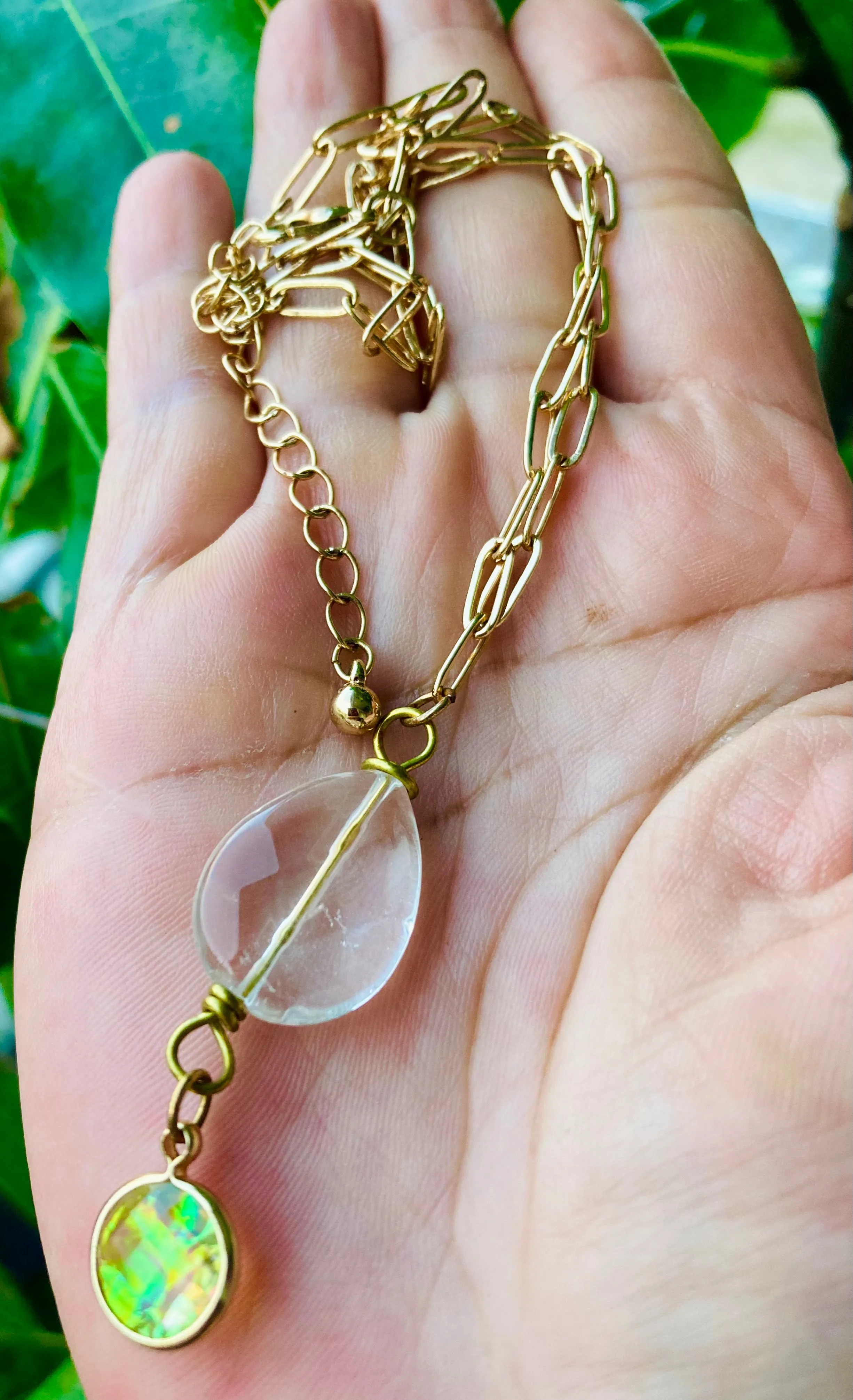 Quartz Drop Necklace