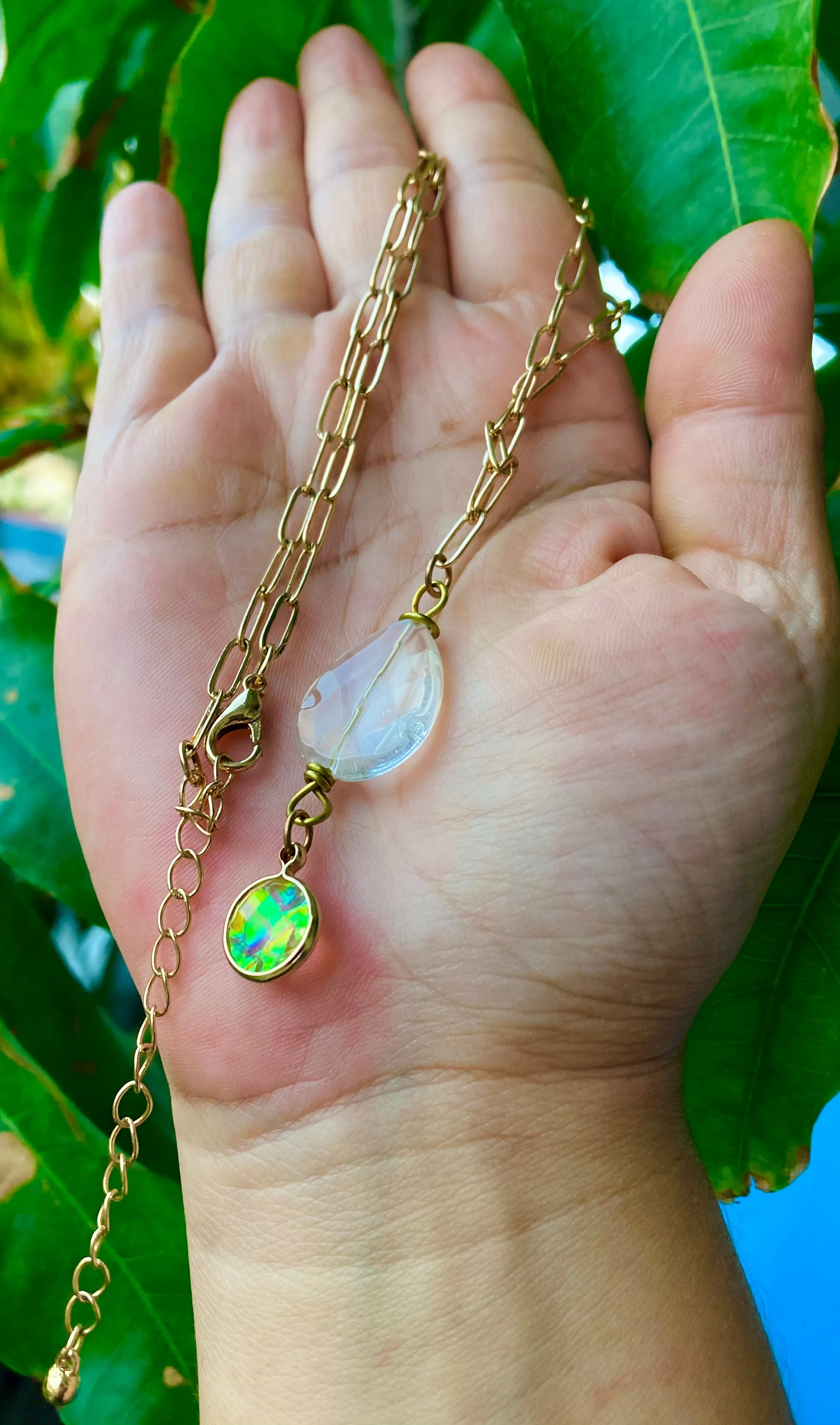 Quartz Drop Necklace