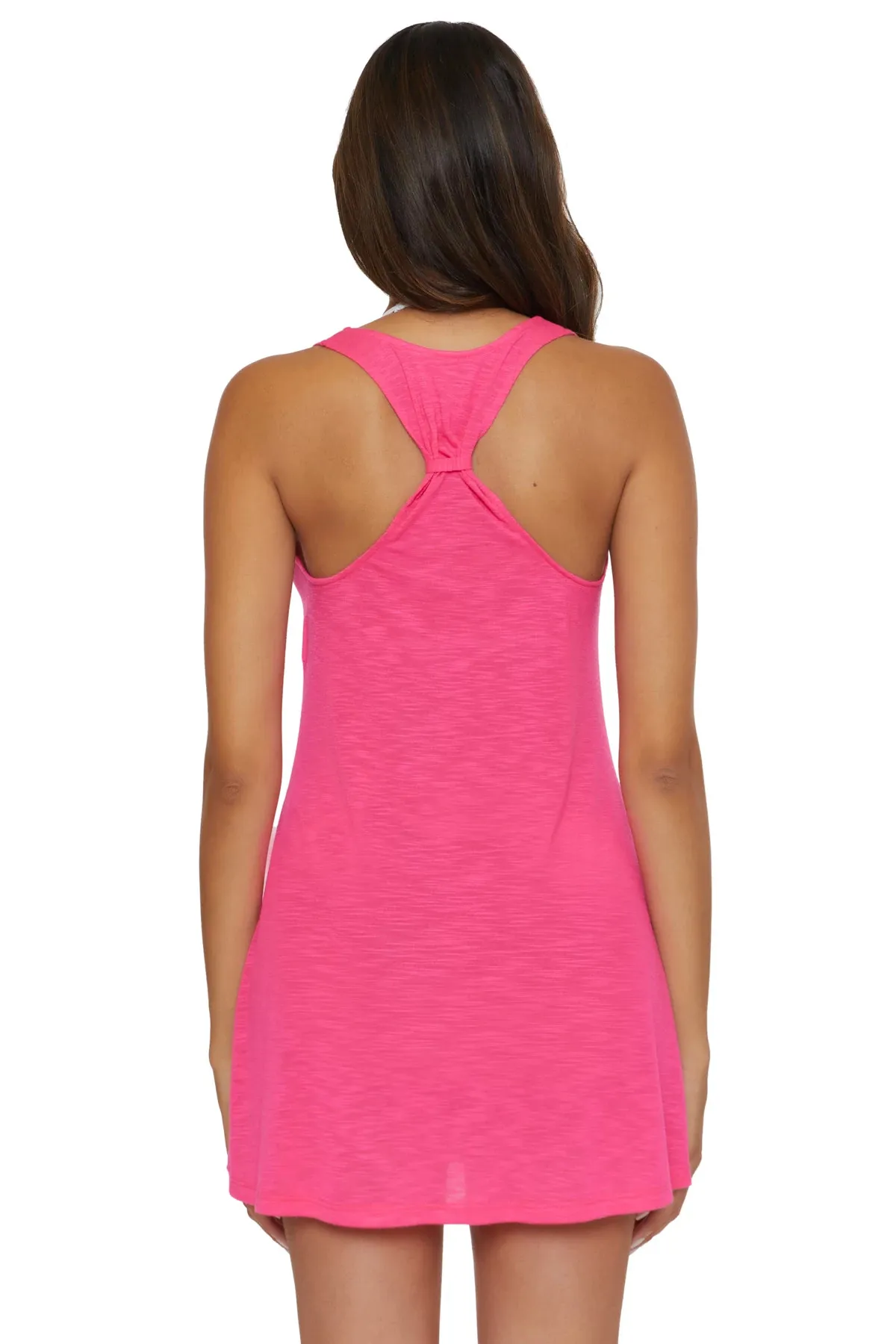 Racerback Plunge Mini Dress