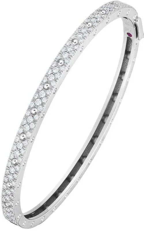 Robert Coin Pois Moi White Gold and Diamonds Bangle (7772068AWBAX)