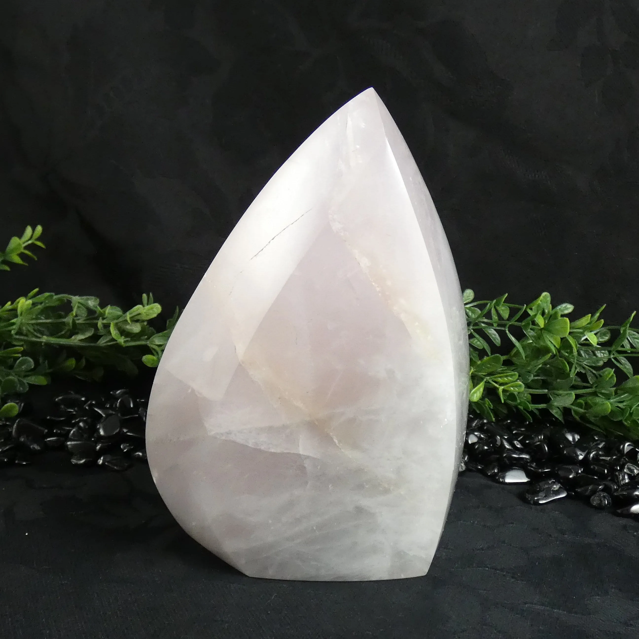 Rose Quartz Free-Form Tower