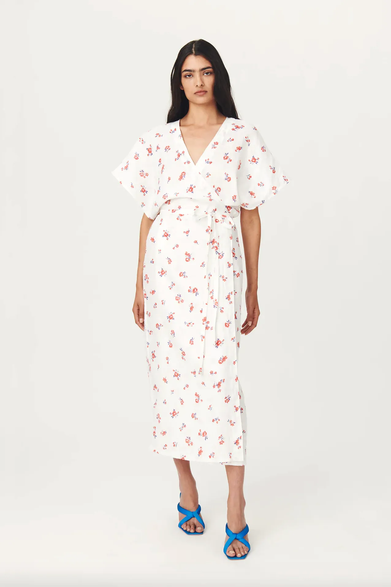 Rowie Hilda Linen Wrap Dress