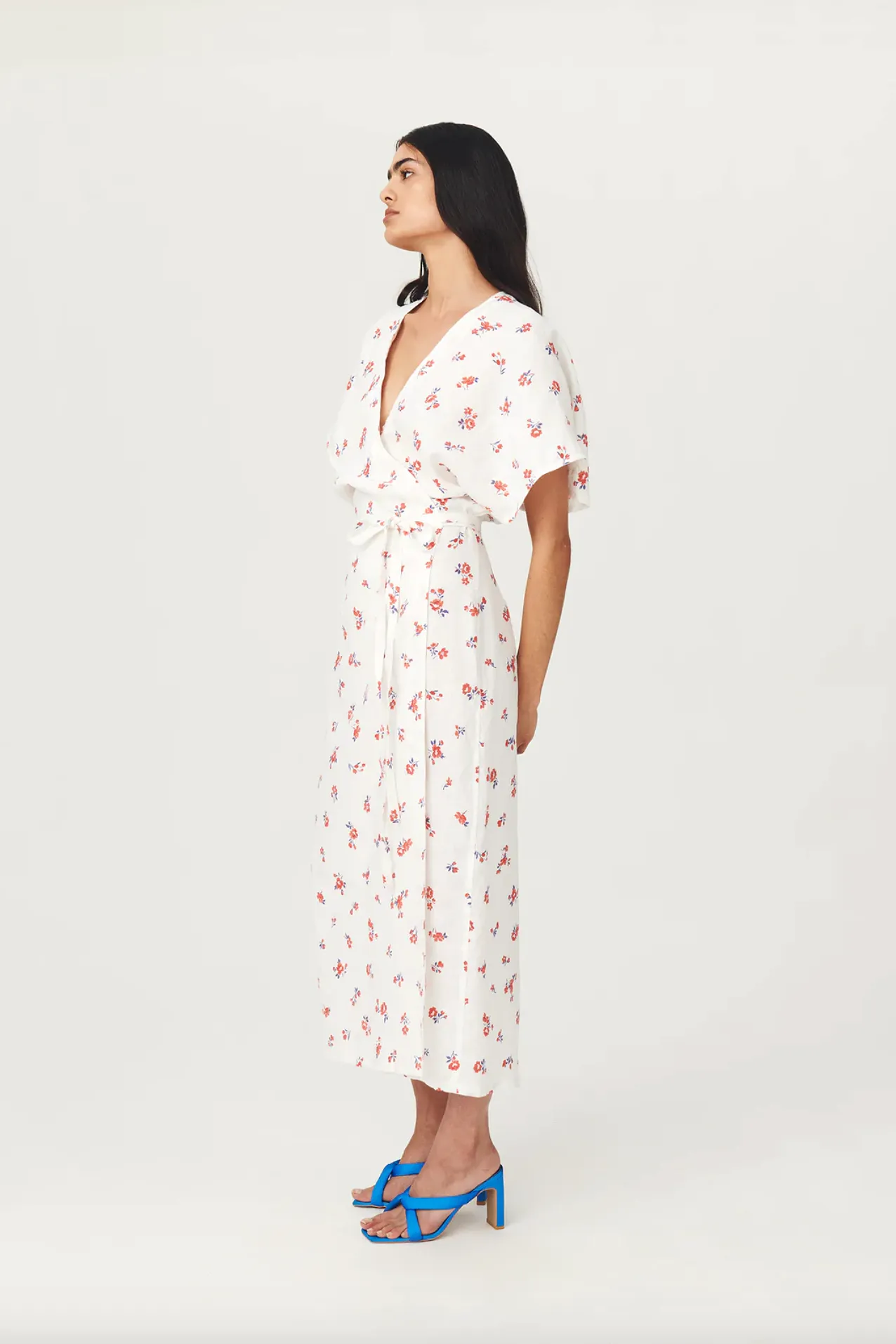 Rowie Hilda Linen Wrap Dress