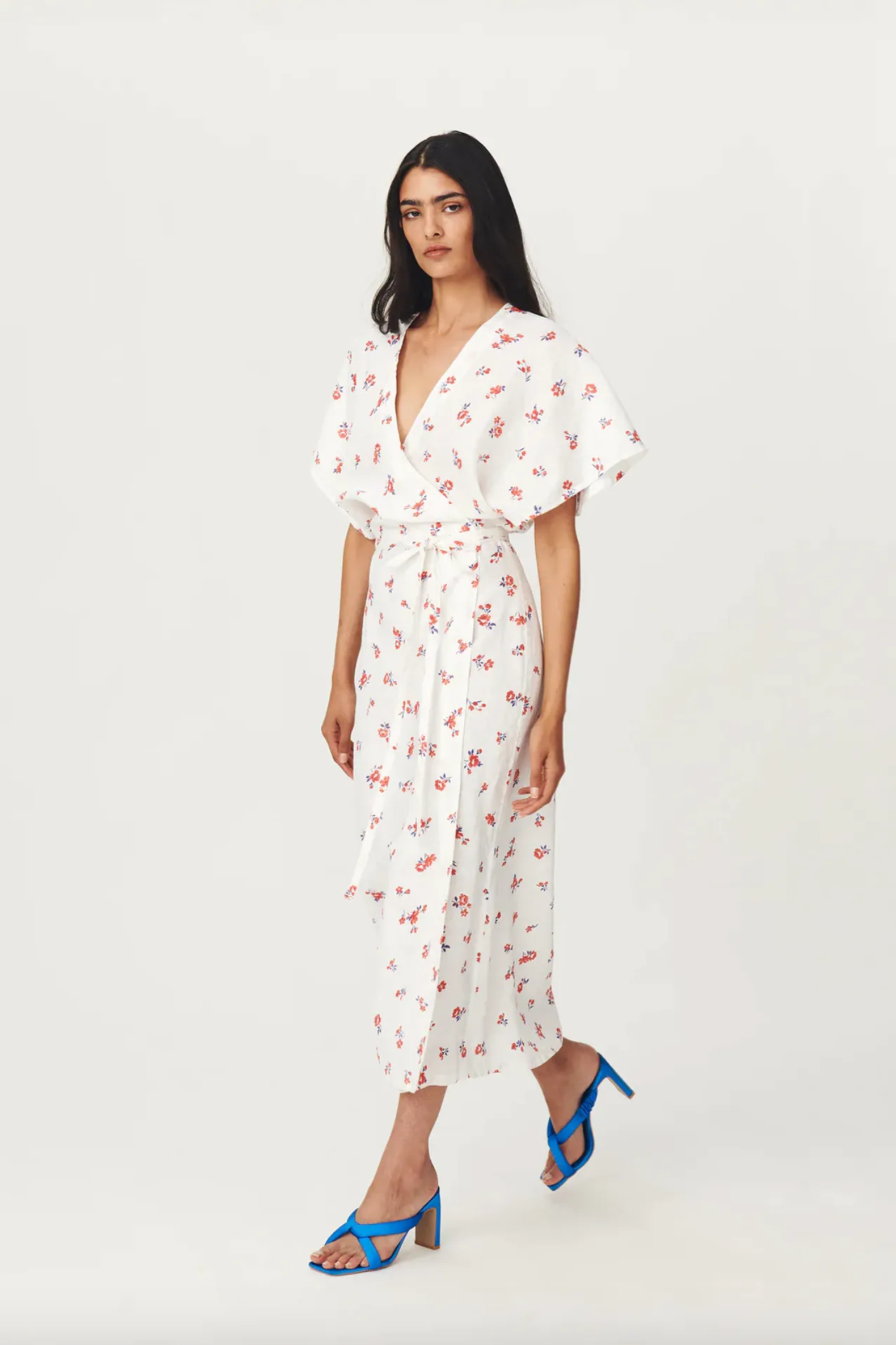 Rowie Hilda Linen Wrap Dress