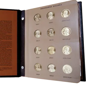 Sacagawea (Native American) Dollar Sets 2000 to 2015 PDS in Dansco Album