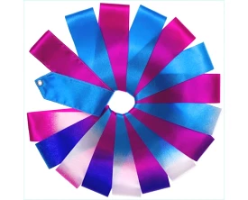 Set Classic Line Multi colored Ribbon 3 Meter Pink,blue & white + Stick