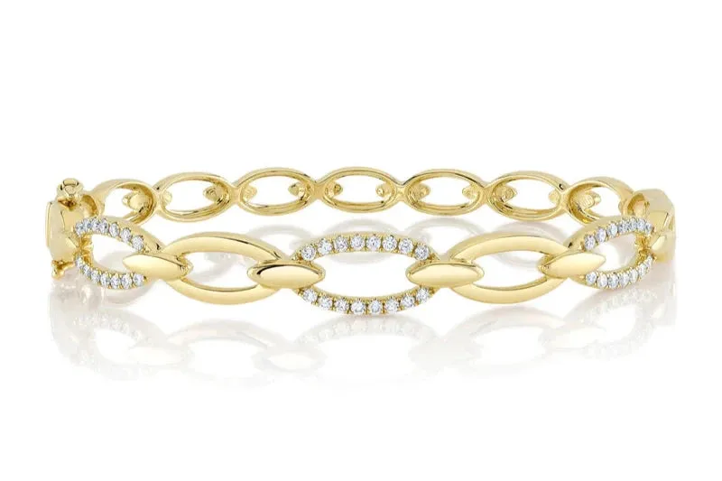 Shy Creation Classic Diamond Link Bangle