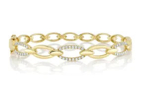 Shy Creation Classic Diamond Link Bangle