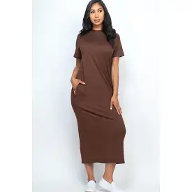 Side Pocket Tee Dress