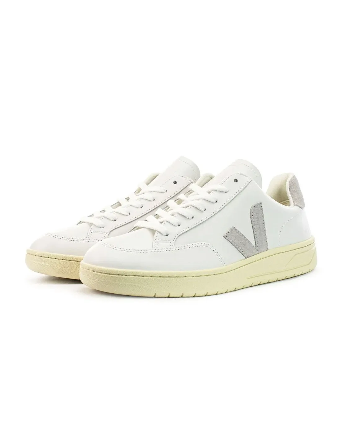 Sneakers Veja uomo XD0203 V12 leather bianco light grey