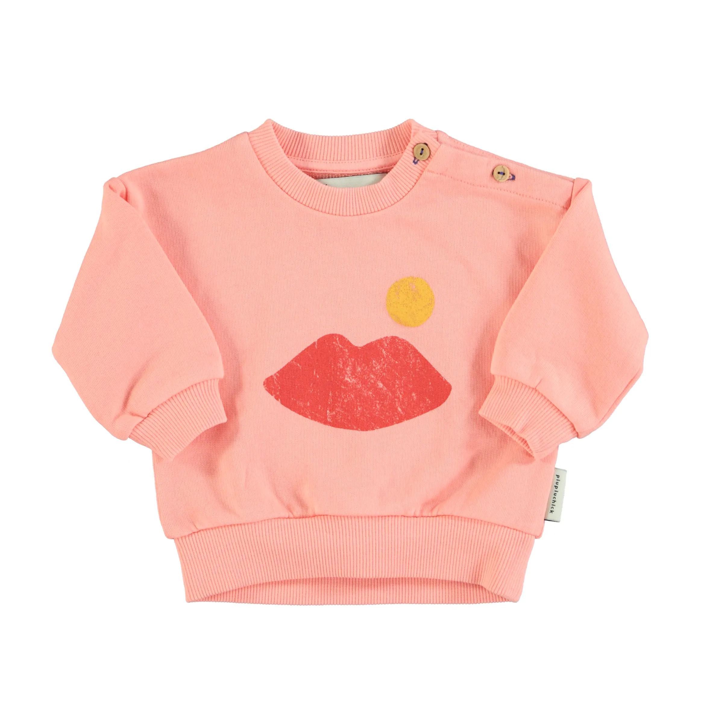 SS24.FLP2401A-Coral W/ Lips Print