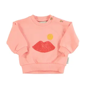 SS24.FLP2401A-Coral W/ Lips Print