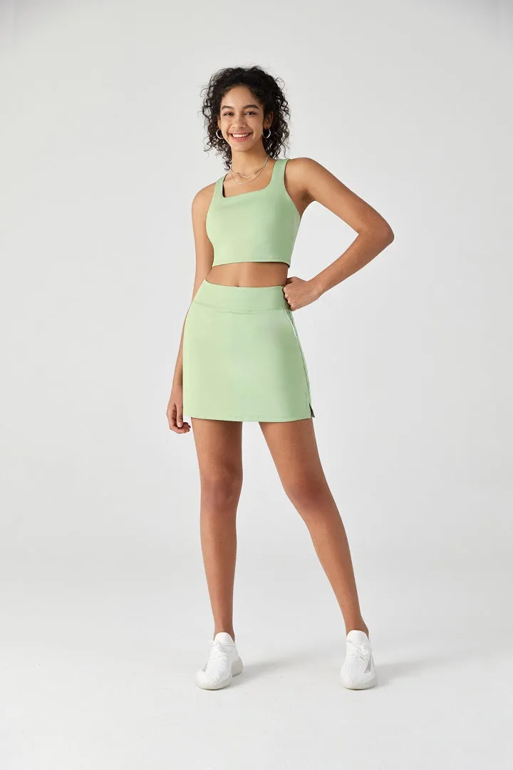 Two Piece Sports Bra & Tennis Skirt Sets for Women