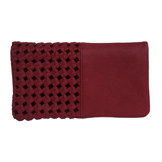 Woven Leather Whitney Wallet